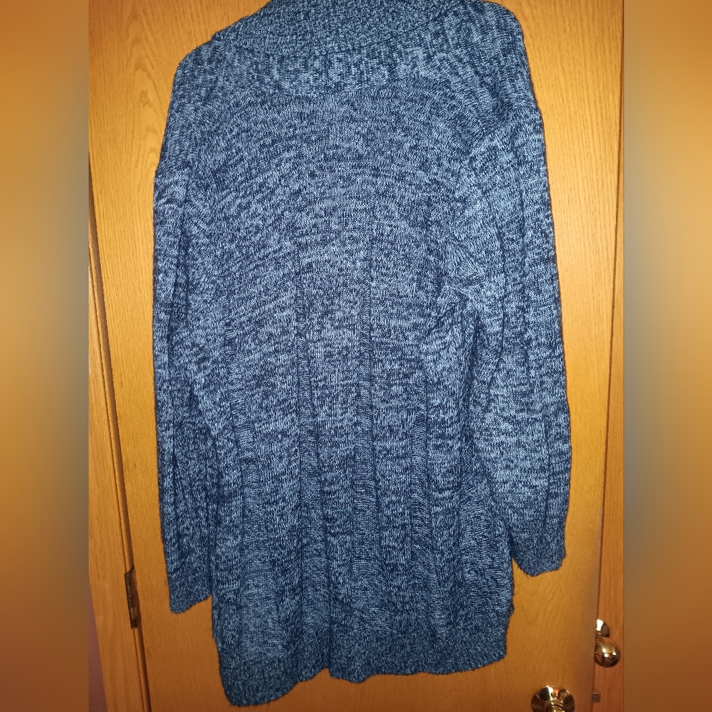 Women's plus size 2X, Westport blue cardigan - Picture 2 of 3